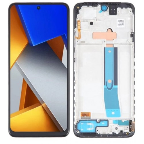 LCD Displejs Saderīgs ar Xiaomi Redmi Note 11 (4G / 6.43'') Melns ar Frame HQ