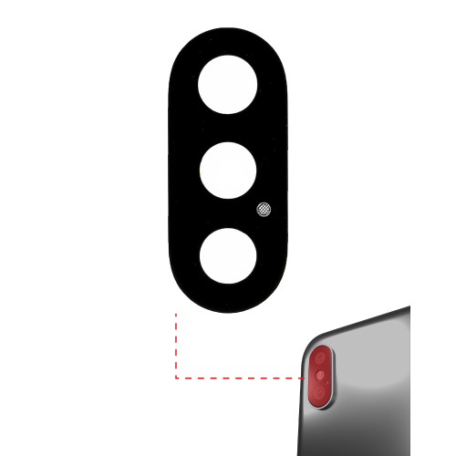 Rear Camera Lens Saderīgs ar Apple iPhone X Rear Camera Lens / PREMIUM /