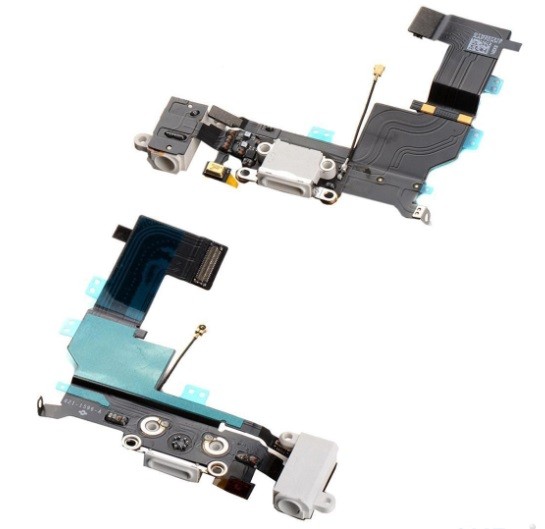 Flex priekš iPhone SE priekš audio un charging connector ar microphone balts ORG