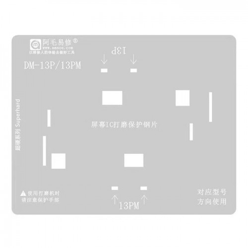 Displejs IC Grinding Protection Stencil priekš iPhone 13 Pro / 13 Pro Max