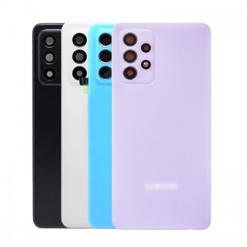 Aizmugurējais vāciņš Saderīgs ar Samsung A525 A52 / Awesome Zils / (ar camera lens) HQ