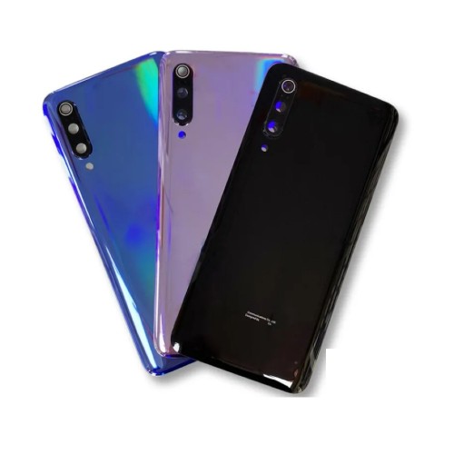 Aizmugurējais vāciņš Saderīgs ar Xiaomi Mi 9 / Ocean Zils / (ar camera lens) HQ