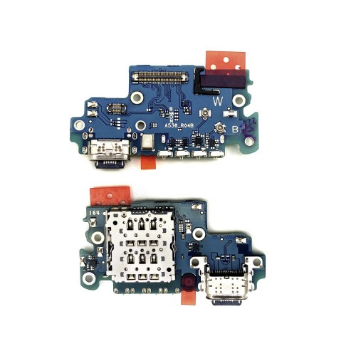 Charging Port Saderīgs ar Samsung A536 A53 5G ar Flex / Plata OEM