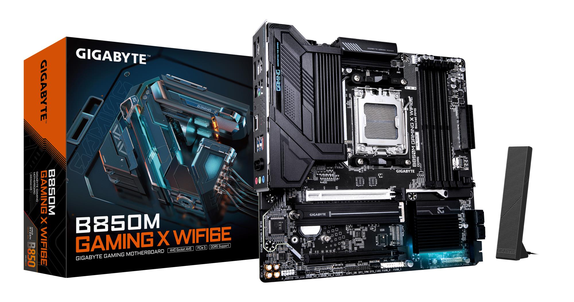 Mātesplate GIGABYTE B850M Gaming X WiFi6E AMD B850 Socket AM5 Micro-ATX DDR5