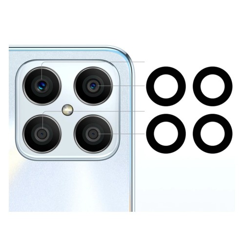 Rear Camera Lens Saderīgs ar Huawei Honor X8 rear camera lens (4pcs)