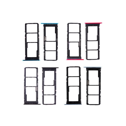 SIM Holder Saderīgs ar Huawei P40 Lite E SIM card holder / Midnight Melns /