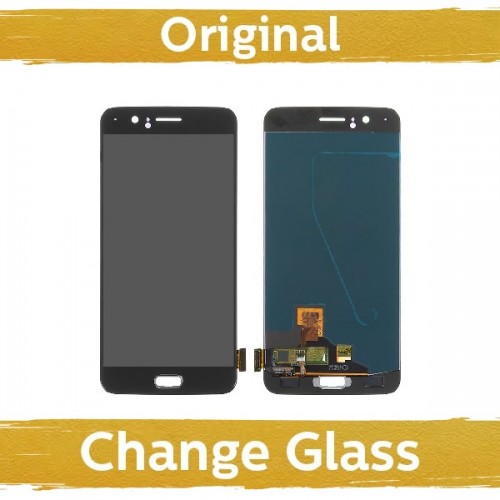 LCD Displejs Saderīgs ar OnePlus 5 A5000 Melns (Renewed: China)