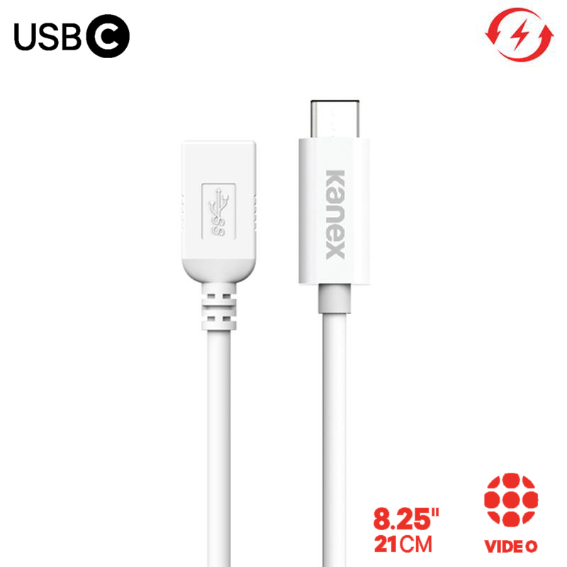 Kanex USB-C to USB adapteris 21 cm (balts)