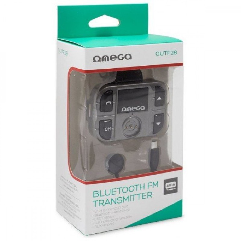 FM modulator Omega OUTF28 (AUX, SD, USB, LCD)