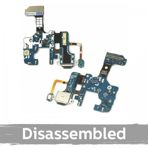 Charging Port Saderīgs ar Samsung N950 Note 8 ar Flex / Plata (Used)