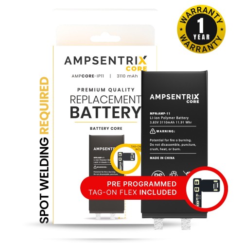 Baterija Saderīgs ar Apple iPhone 11 (A2221) / High Capacity Cell / Bez BMS