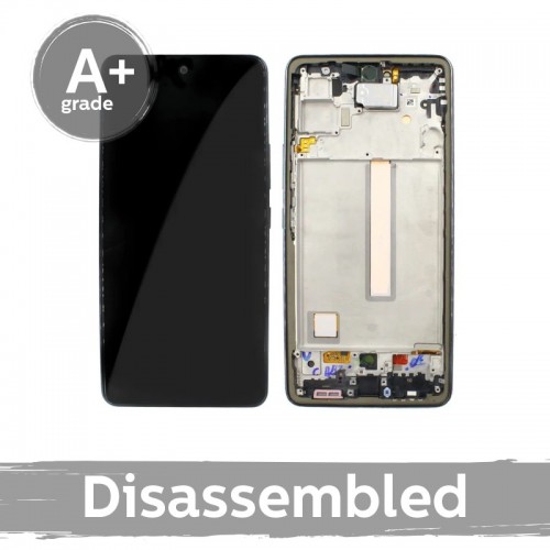 LCD Displejs Saderīgs ar Samsung A536 A53 5G ar Frame / Zils / (10/10 Used)