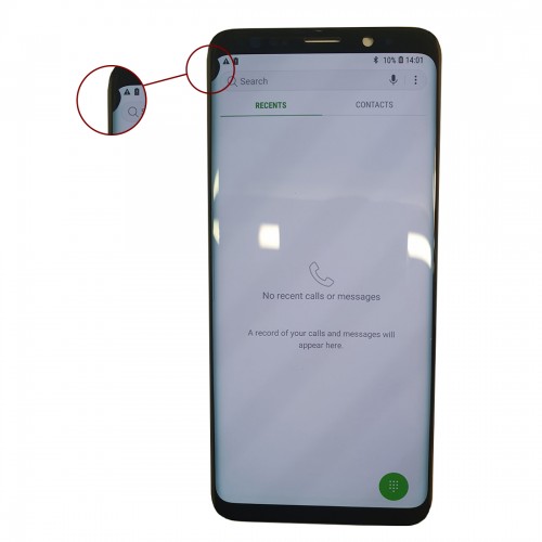 LCD Displejs Saderīgs ar Samsung G960 S9 Melns (Renewed: Telemax) (Ar Defects 212)