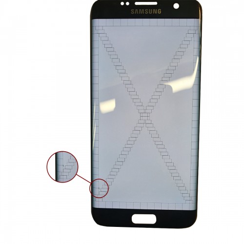 LCD Displejs Saderīgs ar Samsung G935 S7 Edge Melns (Renewed:Telemax) (Ar Defects 77)