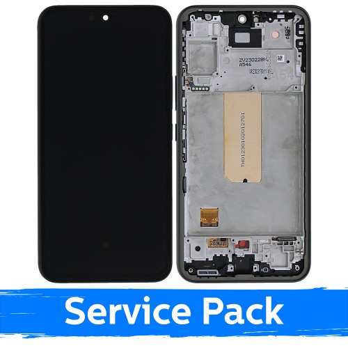 LCD Displejs Saderīgs ar Samsung A546 A54 5G Ar Frame / Graphite / (Service Pack)