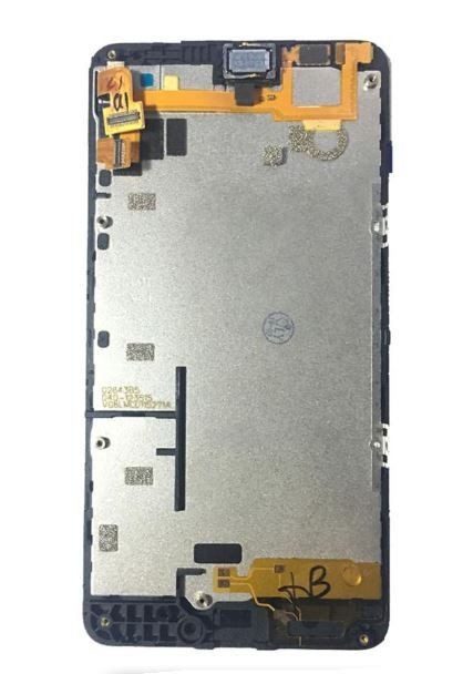 LCD screen Microsoft (Nokia) Lumia 640 ar touch screen un frame melns original (used grade B)