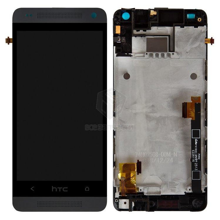 LCD screen HTC One Mini (M4) ar touch screen un frame melns original (service pack)