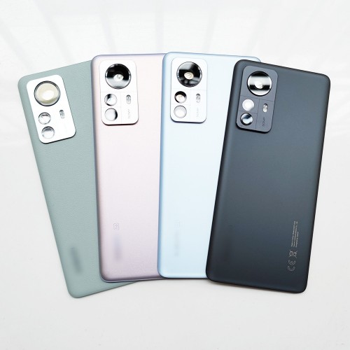 Aizmugurējais vāciņš Saderīgs ar Xiaomi 12 Pro / Zaļš / (ar camera lens) OEM