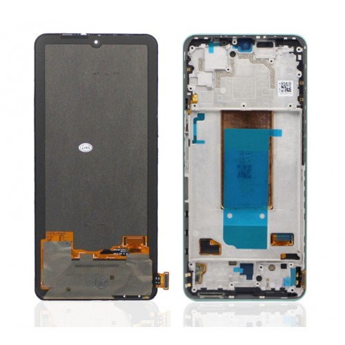 LCD Displejs Saderīgs ar Xiaomi Poco F4 ar Frame / Nebula Zaļš / HQ