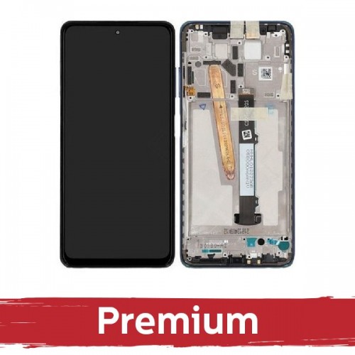 LCD Displejs Saderīgs ar Xiaomi Poco X3 Pro (X3) ar Frame / Metal Bronze / OEM