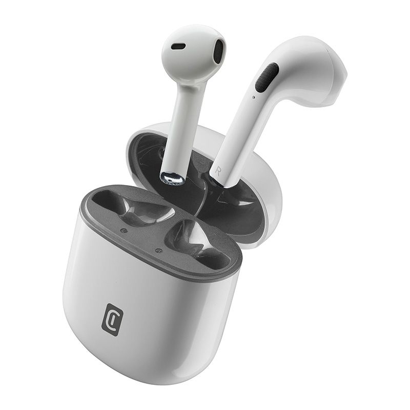 Cellularline Style Color - Bluetooth V5.3 TWS wireless austiņas with charging maciņš (balts)