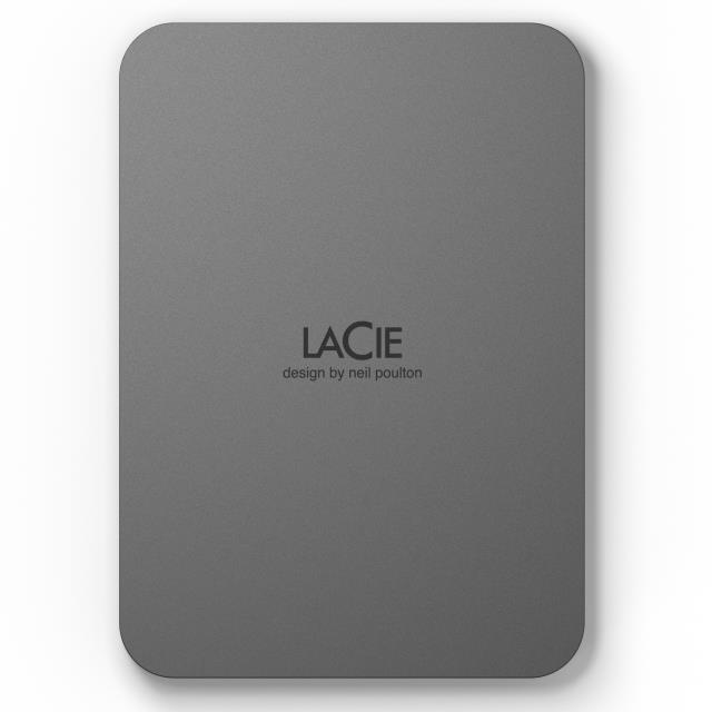 LaCie Mobile Drive Secure 2TB ārējais cietais disks USB-C pelēks