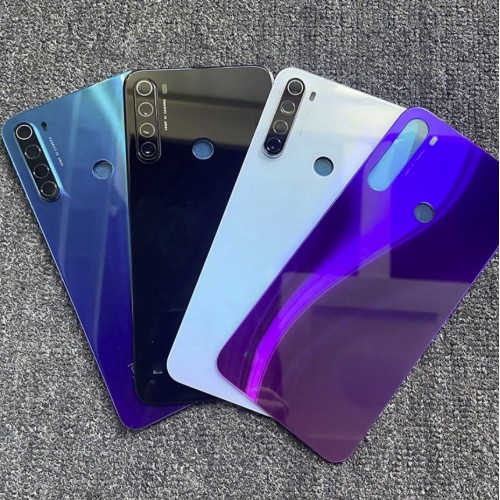 Aizmugurējais vāciņš Saderīgs ar Xiaomi Redmi Note 8T / Balts / (ar camera lens) / HQ