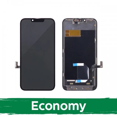 LCD Displejs Saderīgs ar iPhone 13 Melns (Hard OLED / Economy)