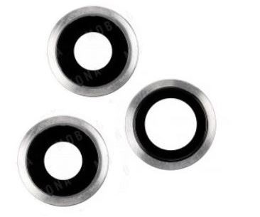 iPhone 11 Pro/11 Pro Max lens for camera with frame Silver (3pcs) ORG