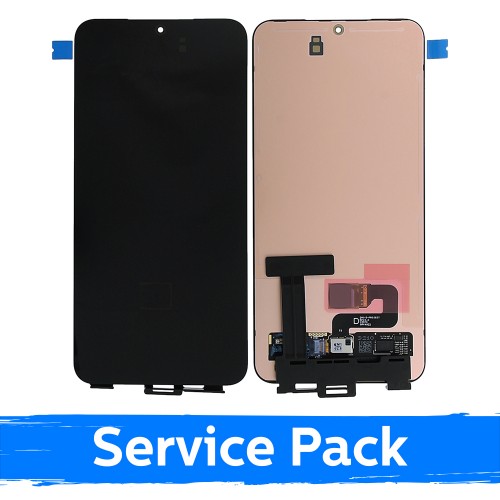 LCD Displejs Saderīgs ar Samsung S916 S23 Plus Melns (Service Pack) (NF version)