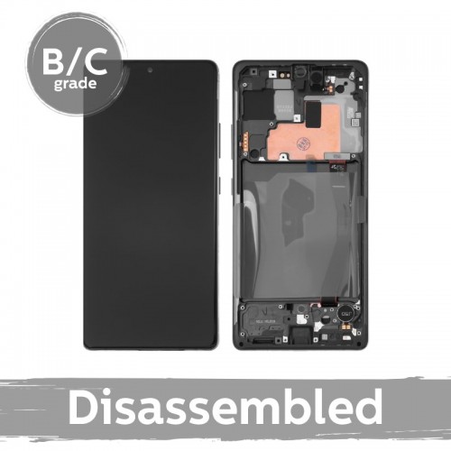 LCD Displejs Saderīgs ar Samsung G770 S10 Lite ar Frame / Prism Melns / (8.5/10 Used)