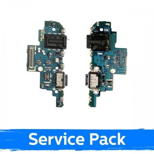 Charging Port Saderīgs ar Samsung A528 A52s (K2 version) ar Flex / Plata (Service Pack)
