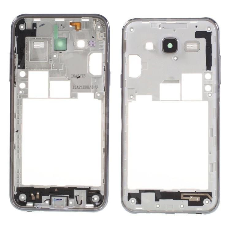 Middle housing Samsung J500 J5 2015 pelēks (melns) ar buzzer un sides buttons original (used Grade B)