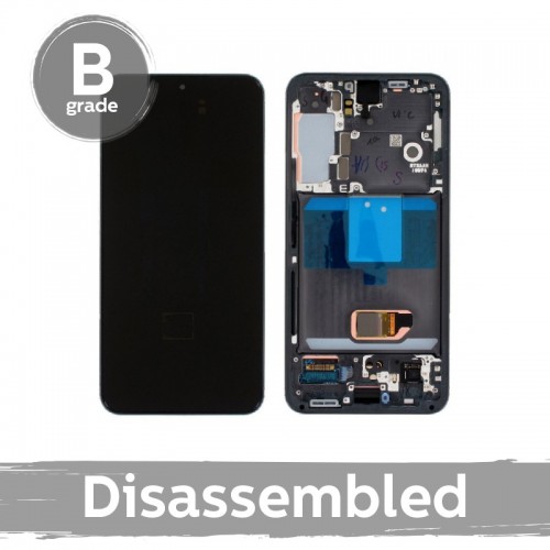 LCD Displejs Saderīgs ar Samsung S901 S22 ar Frame / Rozā Zeltains / (9/10 Used)