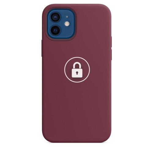 Phone Maciņš "Silicone Maciņš v2" priekš iPhone 12 Pro Max / Plum / in package