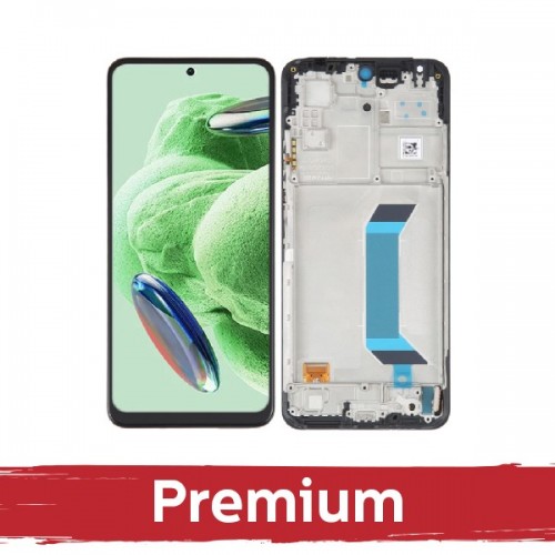 LCD Displejs Saderīgs ar Xiaomi Redmi Note 12 5G / Poco X5 5G Melns ar Frame OEM