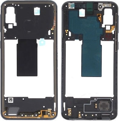 Middle housing Samsung A405 A40 2019 melns ar buzzer un sides buttons original (used Grade B)