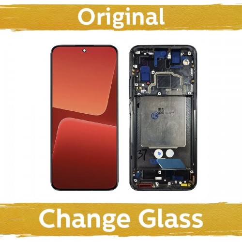 LCD displejs saderīgs ar Xiaomi 13 ar rāmi / melns / (Renewed: China)