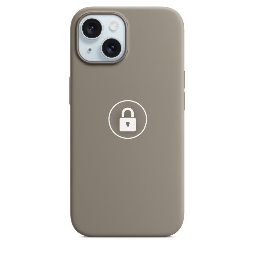 Telefona maciņš "Silicone Case v2" iPhone 15 / Clay / iepakojumā