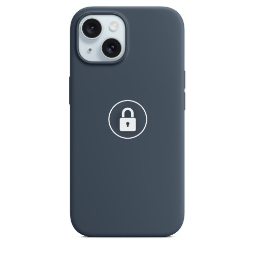 Telefona maciņš "Silicone Case v2" iPhone 15 Plus / Storm Blue / iepakojumā