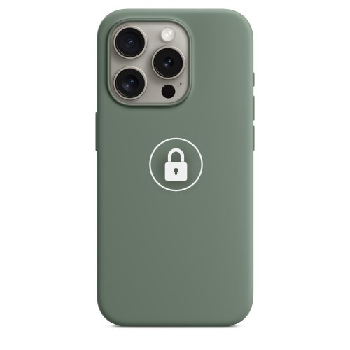 Telefona maciņš "Silicone Case v2" iPhone 15 Pro Max / Cypress / iepakojumā