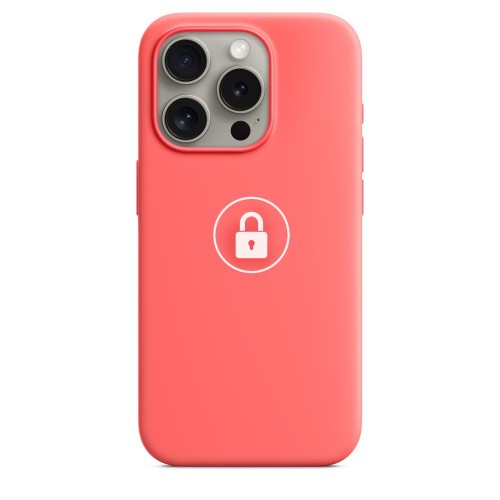 Telefona maciņš "Silicone Case v2" iPhone 15 Pro Max / Guava / iepakojumā