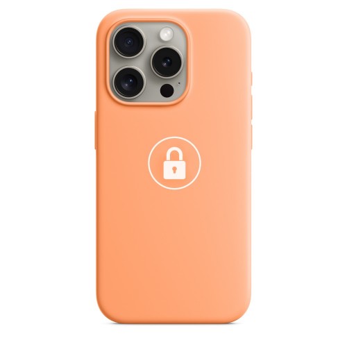 Telefona maciņš "Silicone Case v2" iPhone 15 Pro Max / Orange Sorbet / iepakojumā