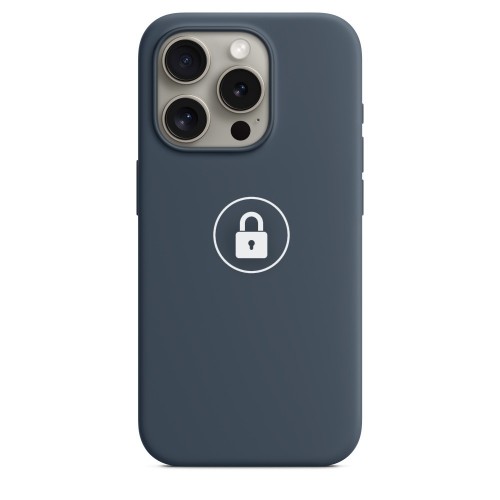 Telefona maciņš "Silicone Case v2" iPhone 15 Pro Max / Storm Blue / iepakojumā