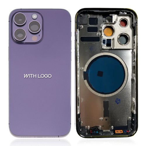 Aizmugurējais vāciņš Saderīgs ar iPhone 14 Pro full housing / Deep Violets / OEM