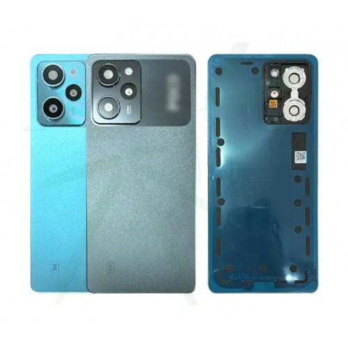 Aizmugurējais vāciņš Saderīgs ar Xiaomi Poco X5 Pro 5G / Astral Melns / (ar camera lens) / HQ