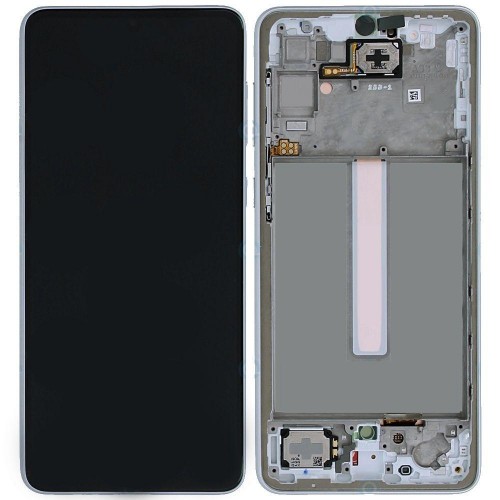 LCD Displejs Saderīgs ar Samsung A336 A33 5G ar Frame / Melns / HQ