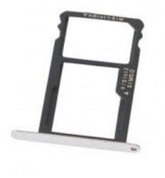 SIM card holder Huawei Honor 7 sudrabs (balts) original (service pack)