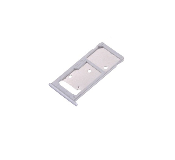 SIM card holder Huawei Y7/Nova Lite+ sudrabs original (service pack)
