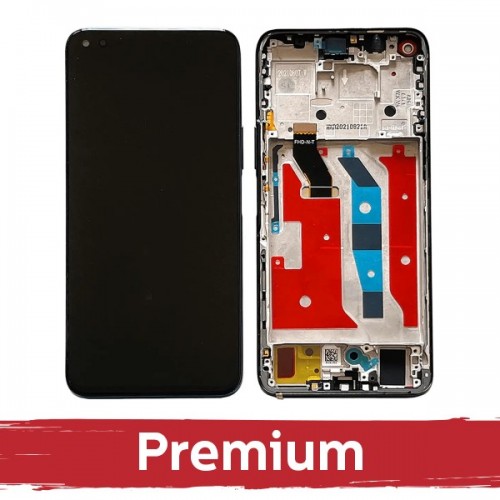 LCD displejs saderīgs ar Huawei Honor 50 Lite ar rāmi / Midnight Black / OEM